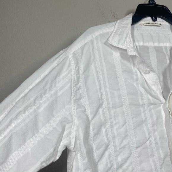 Grandma Mama Daughter Kato Womens 2 Button Up Shirt Blouse White Long Sleeves - Picture 3 of 8